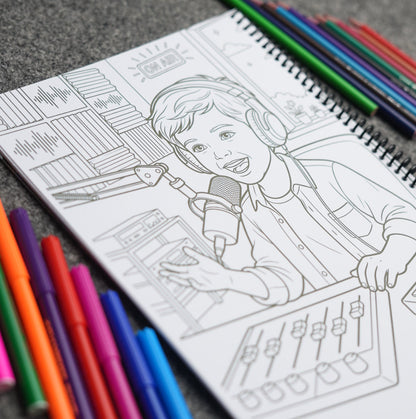 Personalized Coloring Book — Your Child's Name & Face on Every Page