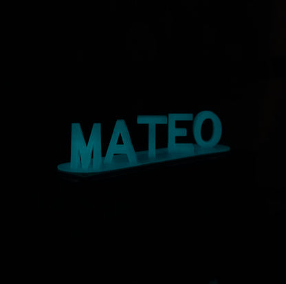 Luminous Dual Name Illusion Love 3d Printed Gift.