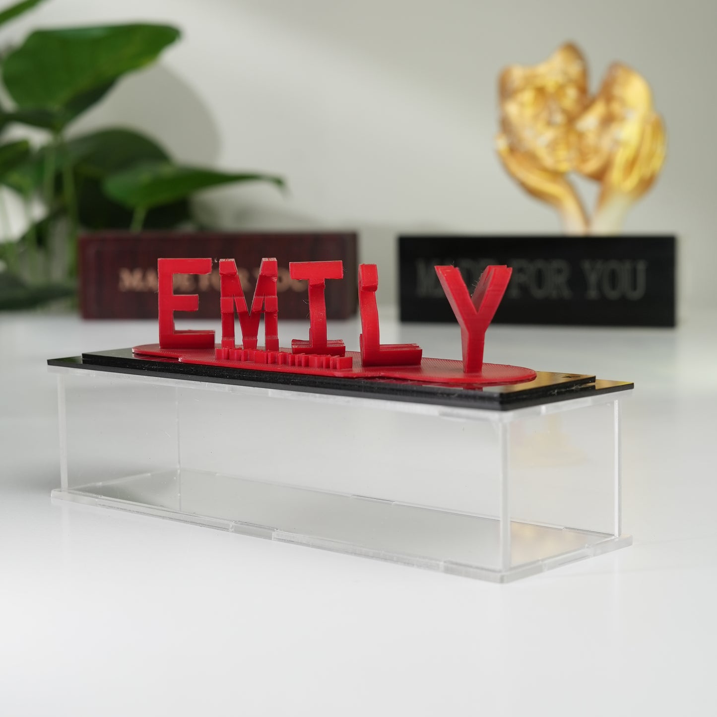 Personalized 3D illusion couples gift