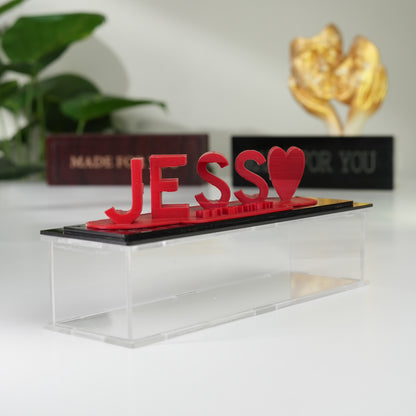 Dual name fusion 3D printed gift