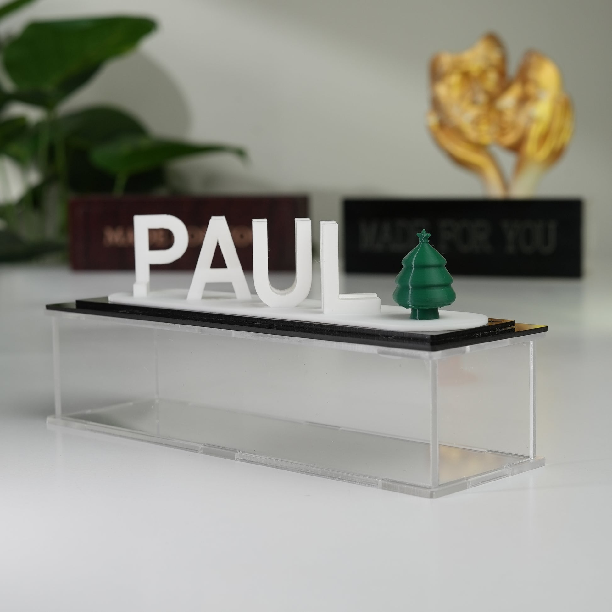 3D printed personalized name lamp for couples