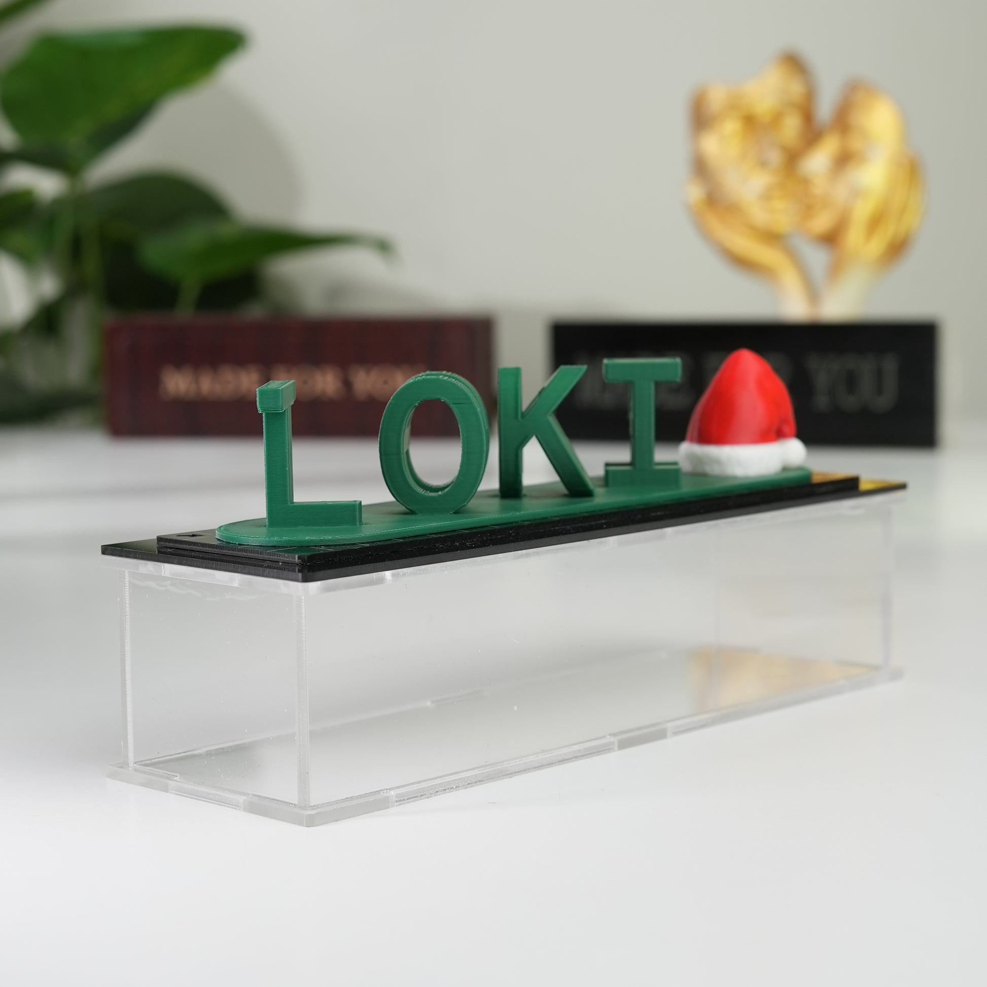 Personalized illusion lamp with couple names