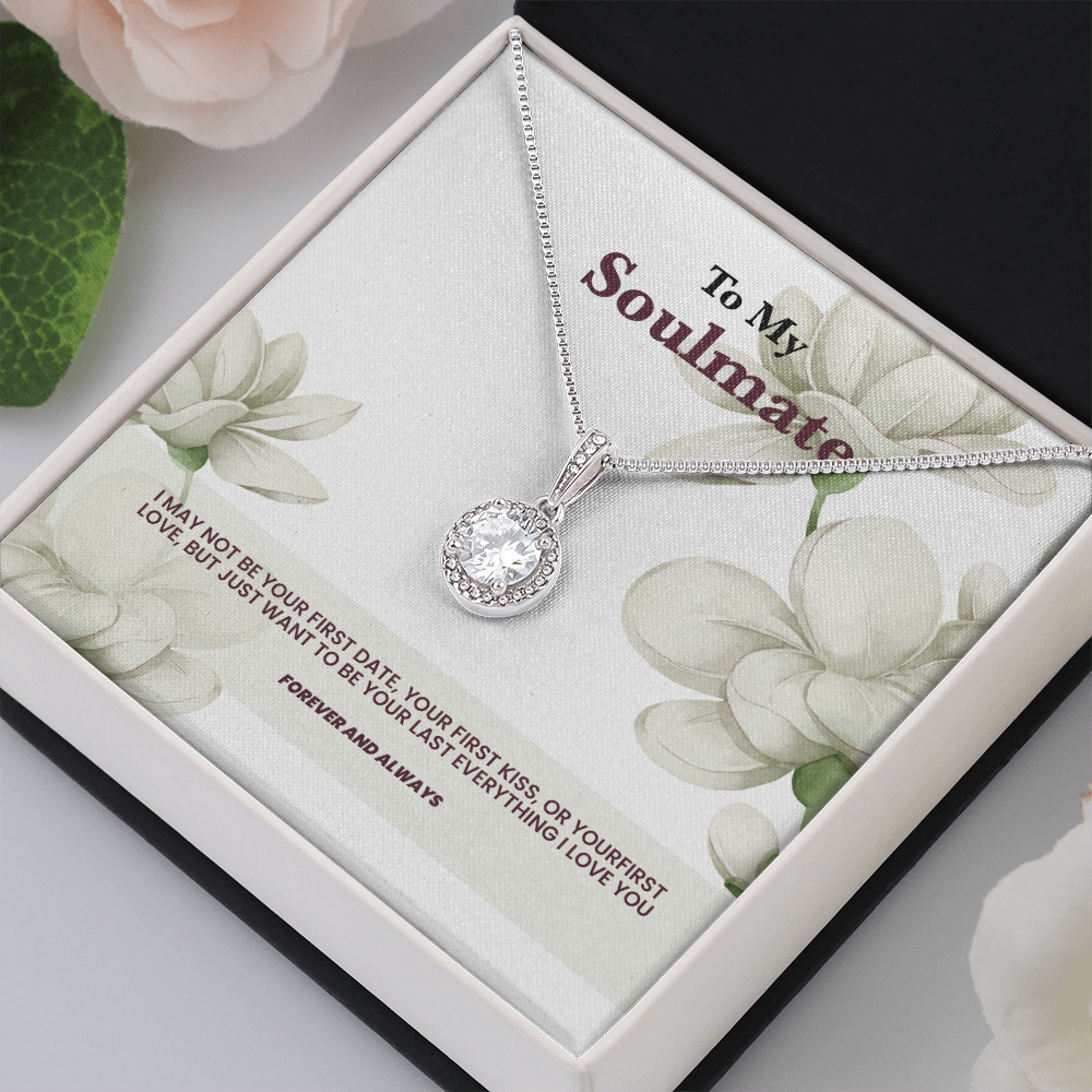 Eternal Hope 14K white gold necklace to soulmate