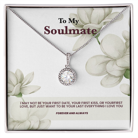Eternal Hope 14K white gold necklace to soulmate