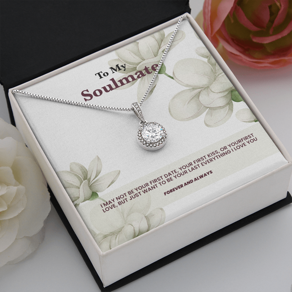 Eternal Hope 14K white gold necklace to soulmate