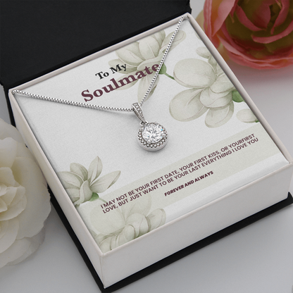 Eternal Hope 14K white gold necklace to soulmate