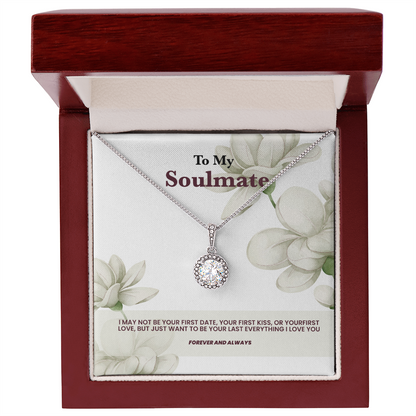 Eternal Hope 14K white gold necklace to soulmate