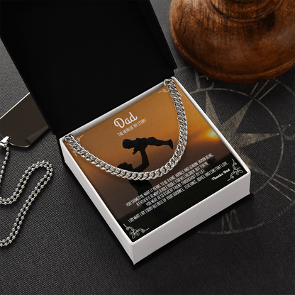 Dad, The Hero of my Story- Cuban Link Chain