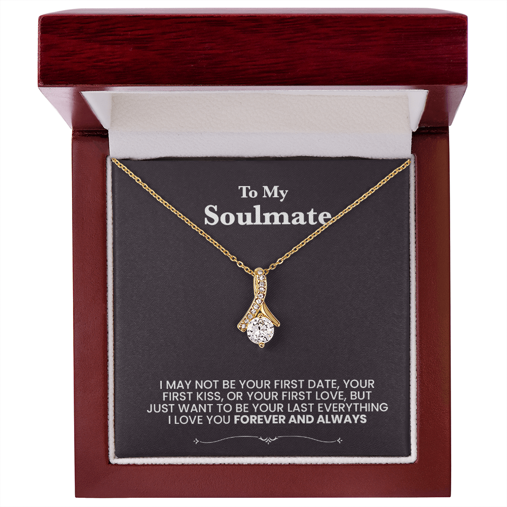 To my Soulmate, I love you. Forever and always. Beutiful necklace