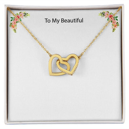 Custom Message Necklace to your beautiful wife, daughter or mom