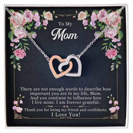 To my Mom, interlocking hearts necklace.