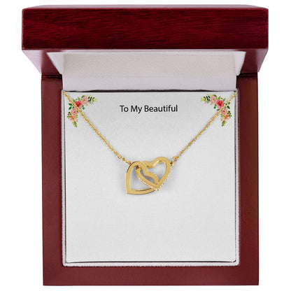 Custom Message Necklace to your beautiful wife, daughter or mom