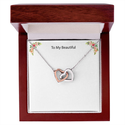 Custom Message Necklace to your beautiful wife, daughter or mom