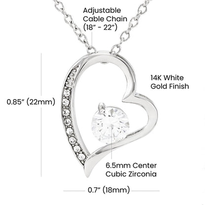 18Kerat, diamond inside a heart Necklace