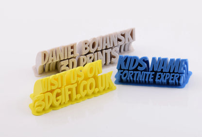 Sweeping Custom Name Plate Gift