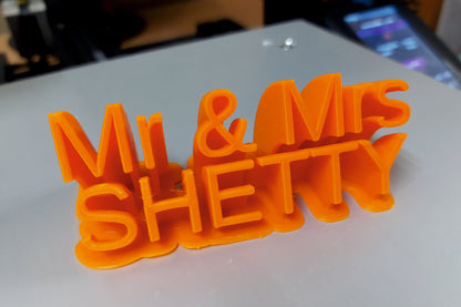 Sweeping Custom Name Plate Gift
